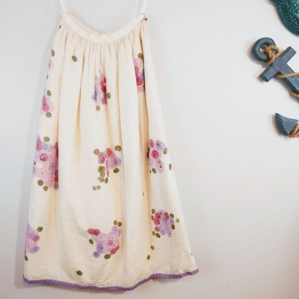 Vintage William Pearson Hand painted Skirt Size 6